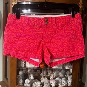 NWT American Eagle Y2K Mini Short Shorts Aztec Print Stretch Size 0